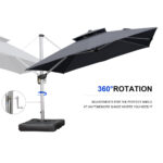 مظلة سيارة جانبية 360° من الـاصالة مع إطار ألومنيوم - الصورة 8