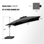 ⁦مظلة سيارة جانبية 360° من الـاصالة مع إطار ألومنيوم⁩ - الصورة ⁦10⁩