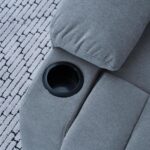 ⁦كرسي استرخاء قماشي هزاز ودوّار مع حامل موبايل⁩ - الصورة ⁦5⁩