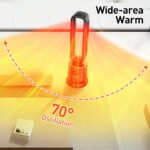 ⁦مدفأه كهربائية عمودية بقوة 2000 واط⁩ - الصورة ⁦3⁩