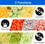 ⁦قطاعة خضروات كهربائية إديسون، 800 واط، 800 جرام⁩ - الصورة ⁦5⁩