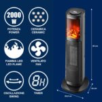 مدفأه كهربائية عمودية بقوة 2000 واط - الصورة 2