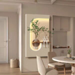 ⁦ديكور حائط زجاجي عصري مع إضاءة LED ثلاثية الأبعاد من MENIFY⁩ - الصورة ⁦5⁩