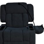 ⁦كرسي استرخاء هزاز دوار قماش بحامل جوال⁩ - الصورة ⁦7⁩