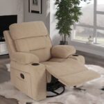 كرسي استرخاء قماشي هزاز ودوّار مع حامل موبايل - الصورة 8